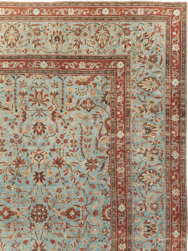 Antique Persian Kashan Oversize Carpet, No.24532 - Gss