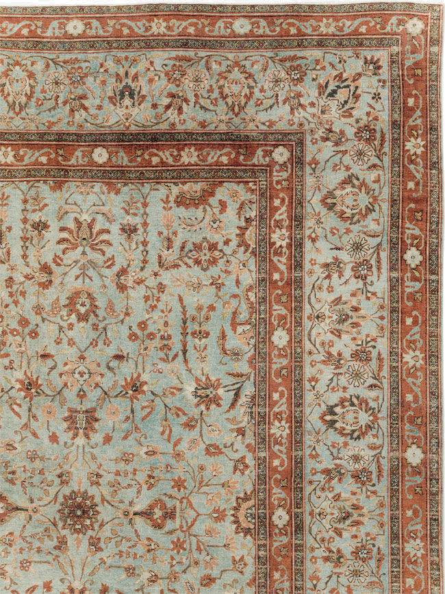 Antique Persian Kashan Oversize Carpet, No.24532 - Gss