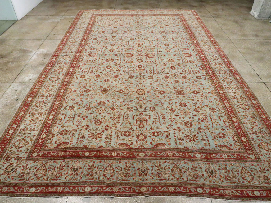 Antique Persian Kashan Oversize Carpet, No.24532 - Gss