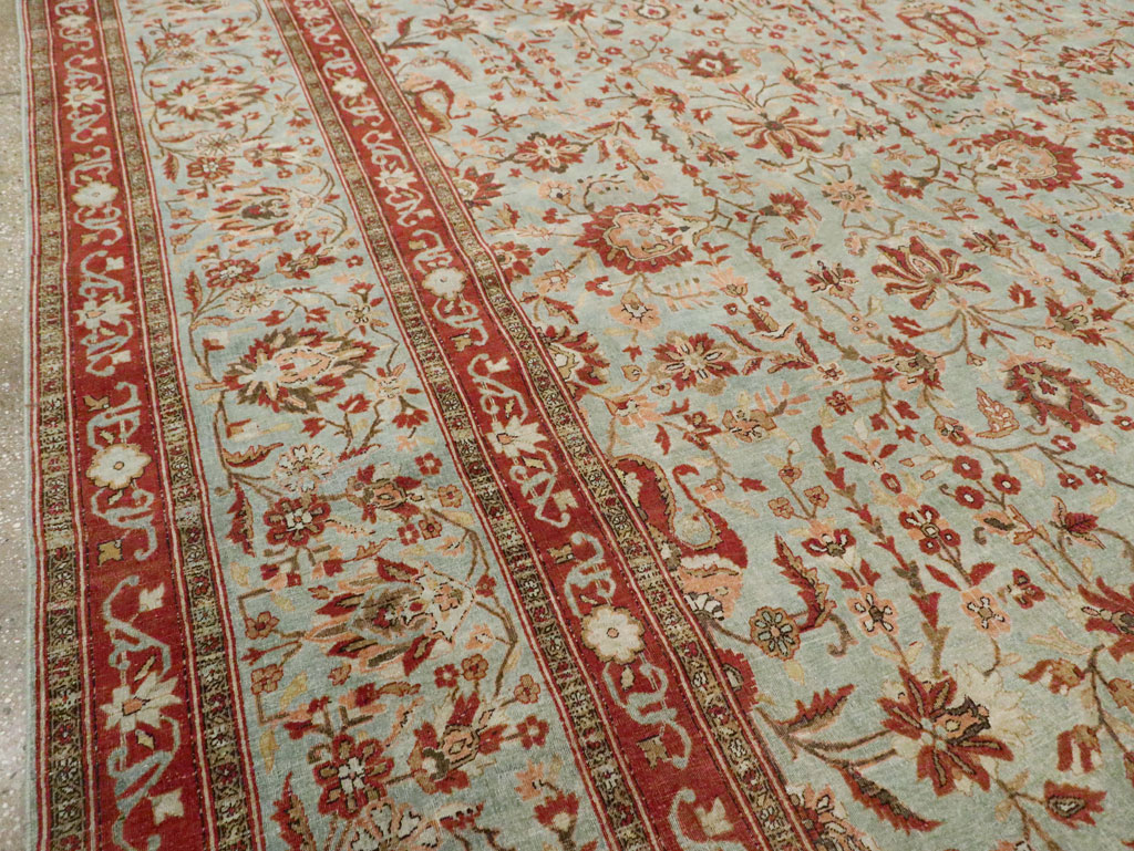 Antique Persian Kashan Oversize Carpet, No.24532 - Gss