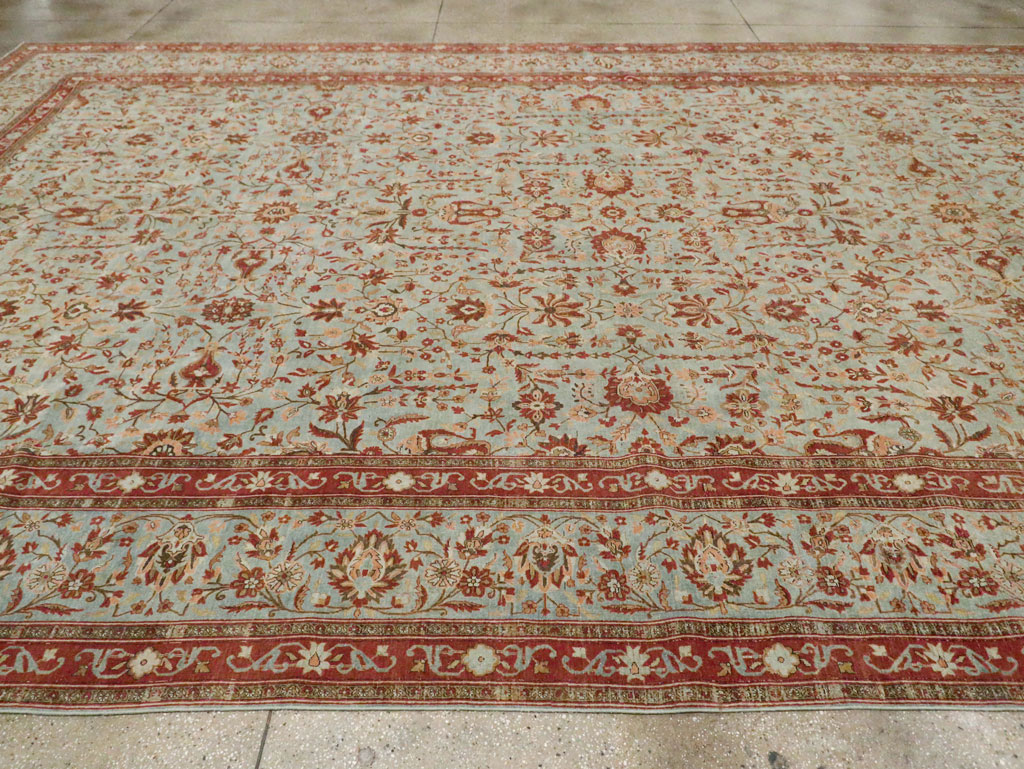 Antique Persian Kashan Oversize Carpet, No.24532 - Gss