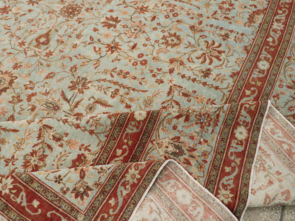 Antique Persian Kashan Oversize Carpet, No.24532 - Gss