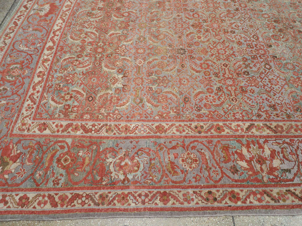 Antique Persian Malayer Large Carpet, No.24537 - Gss