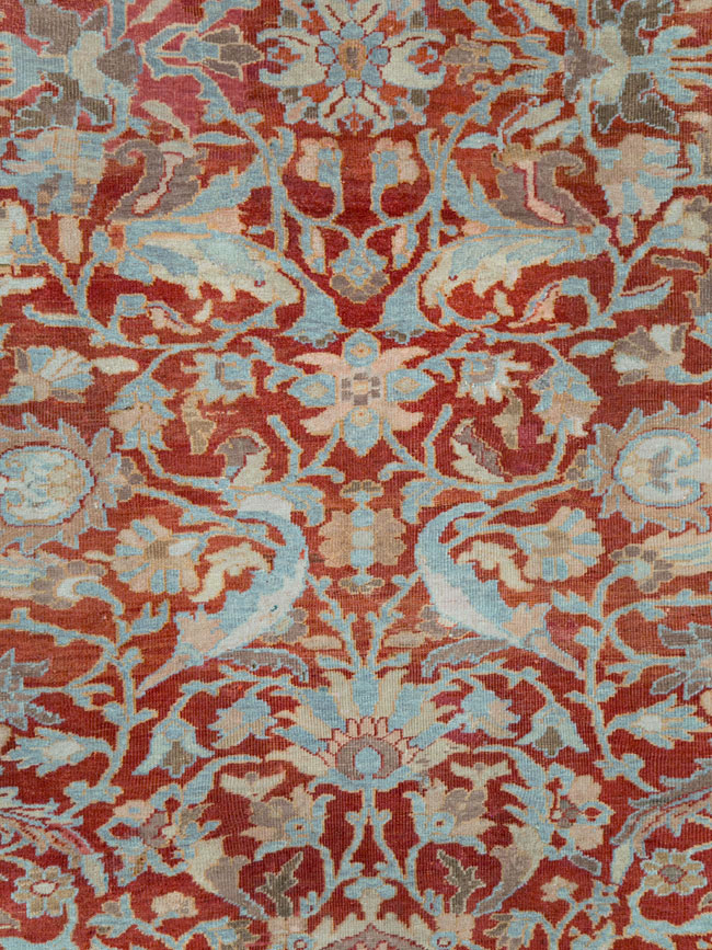 Antique Persian Sultanabad Large Square Room Size Carpet, No.24539 - Gss