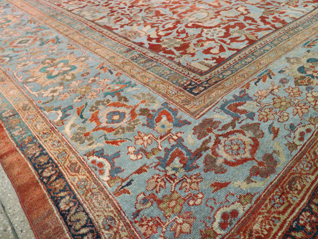 Antique Persian Sultanabad Large Square Room Size Carpet, No.24539 - Gss