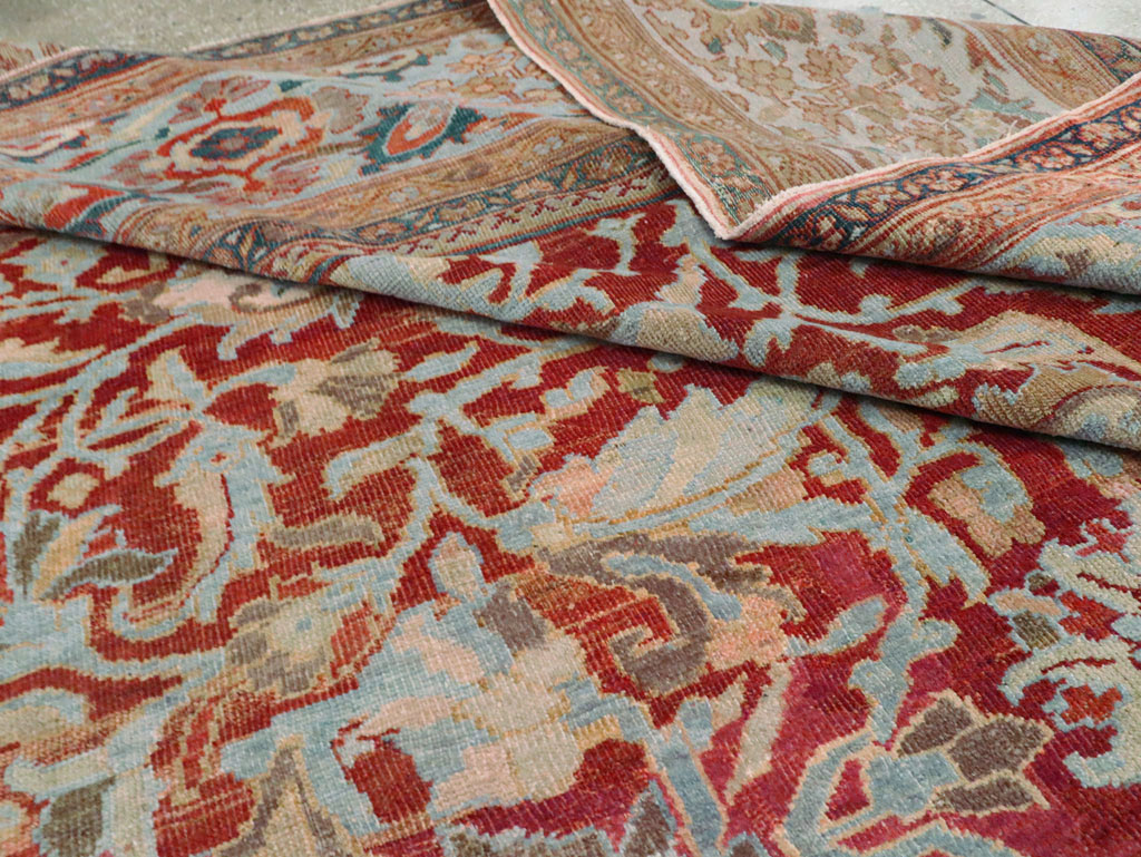 Antique Persian Sultanabad Large Square Room Size Carpet, No.24539 - Gss