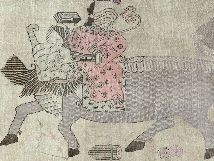 Antique East Turkestan Khotan Gallery Carpet, No.24542 - Gss