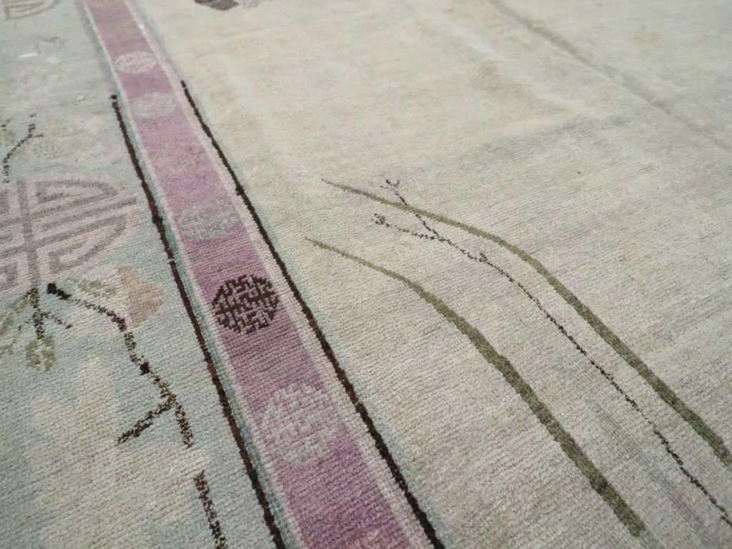 Antique East Turkestan Khotan Gallery Carpet, No.24542 - Gss