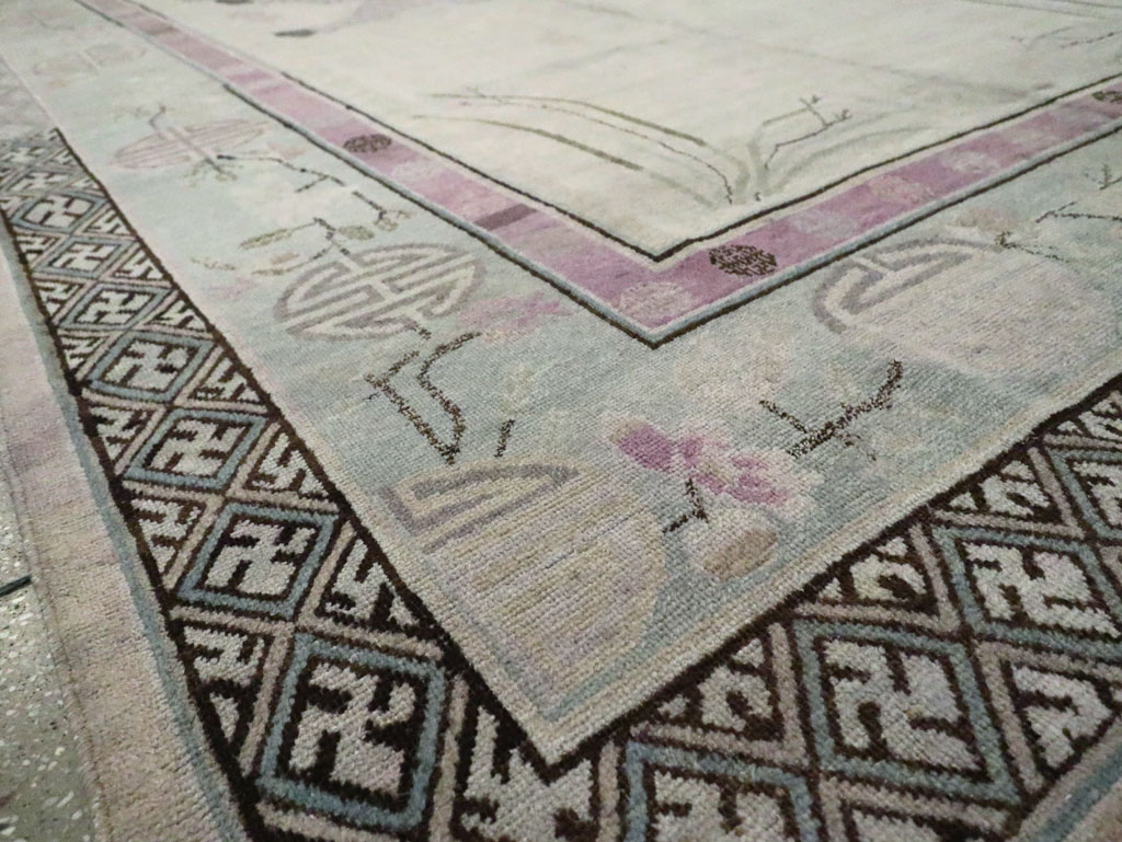 Antique East Turkestan Khotan Gallery Carpet, No.24542 - Gss