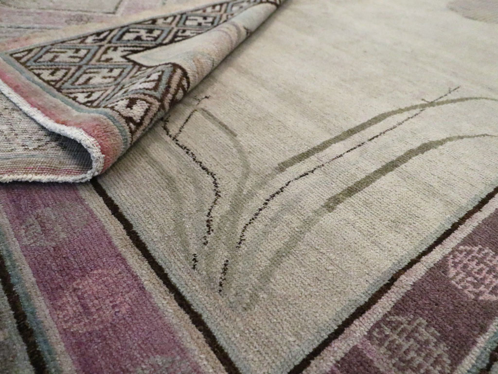 Antique East Turkestan Khotan Gallery Carpet, No.24542 - Gss