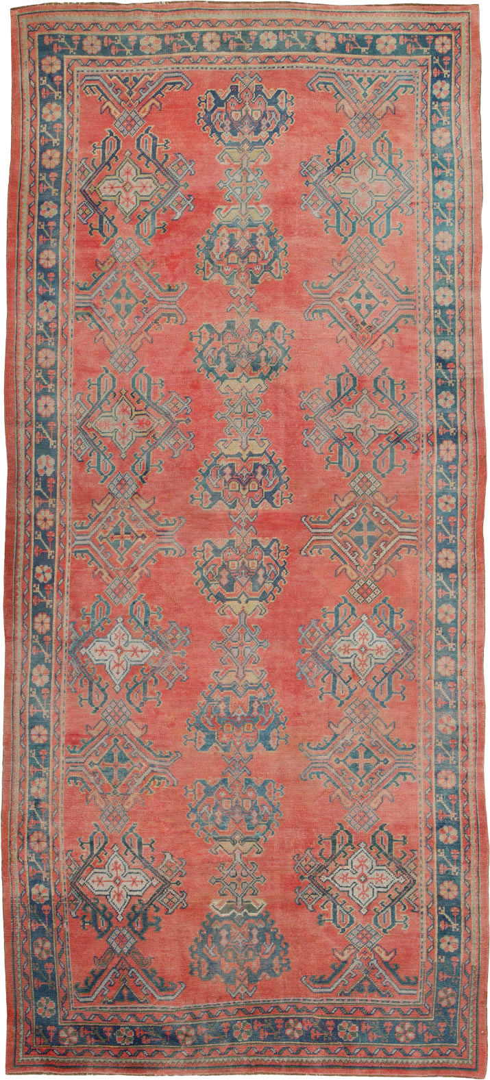 Antique Turkish Oushak Gallery Carpet, No.24548 - Gss