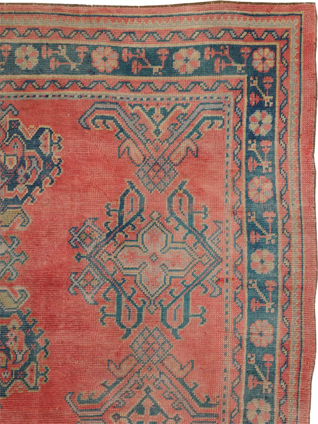 Antique Turkish Oushak Gallery Carpet, No.24548 - Gss