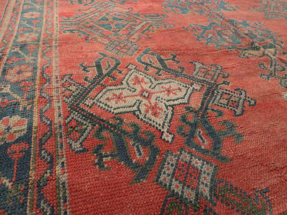 Antique Turkish Oushak Gallery Carpet, No.24548 - Gss
