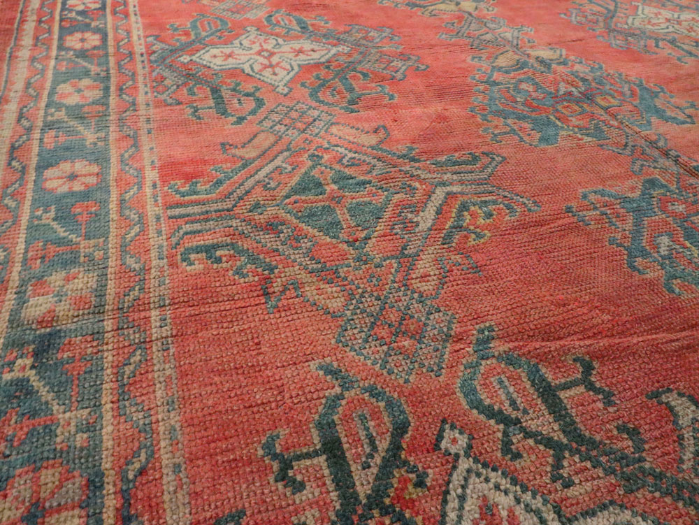 Antique Turkish Oushak Gallery Carpet, No.24548 - Gss