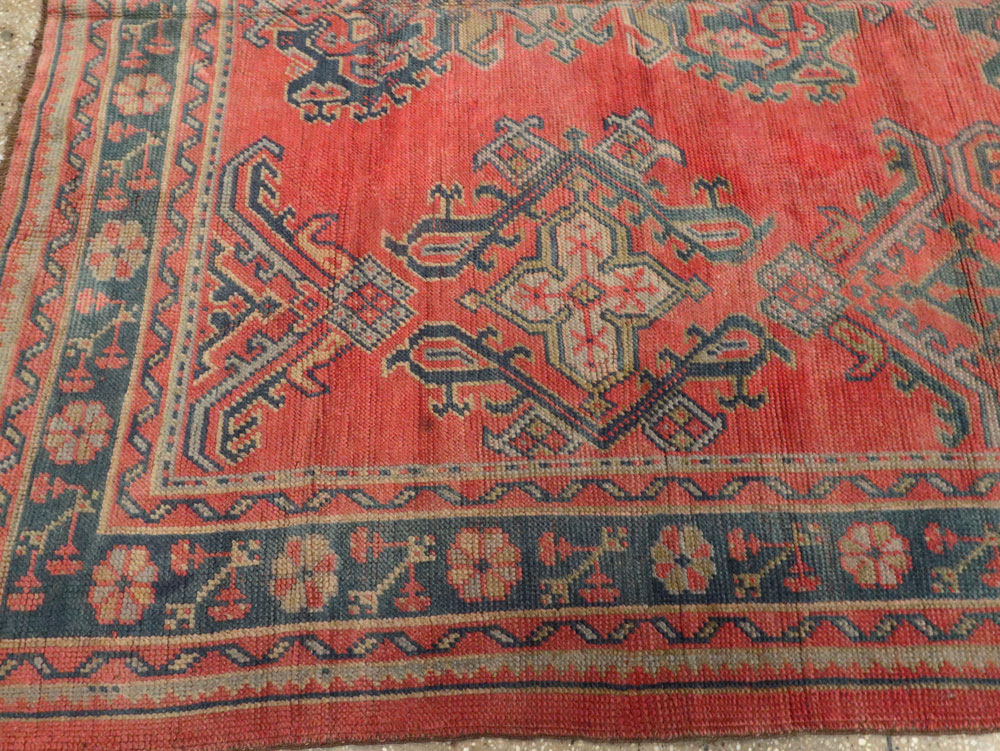 Antique Turkish Oushak Gallery Carpet, No.24548 - Gss