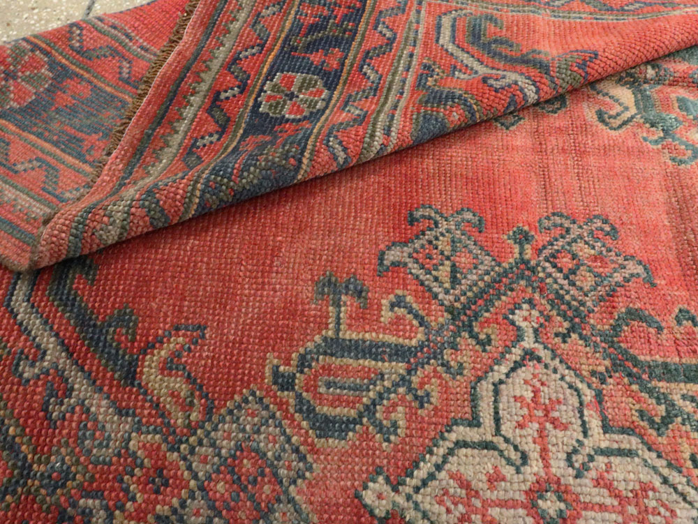 Antique Turkish Oushak Gallery Carpet, No.24548 - Gss