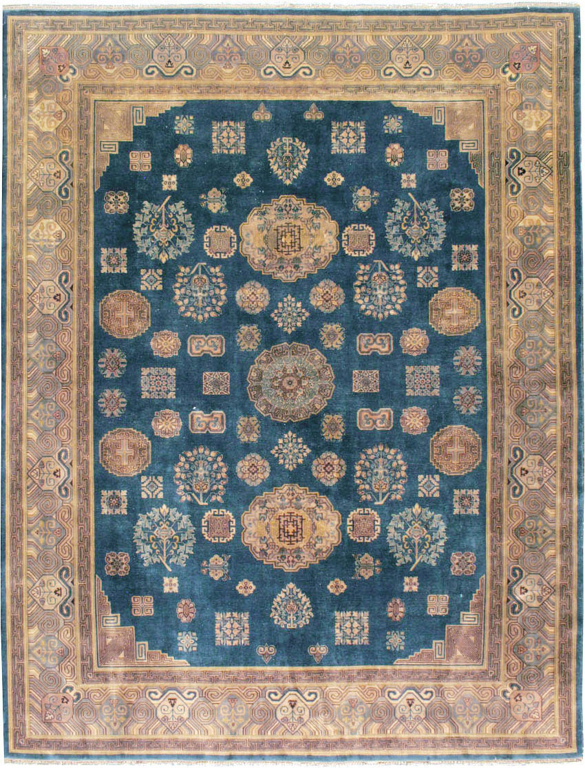Vintage East Turkestan Khotan Rug, No.24552 - Gss