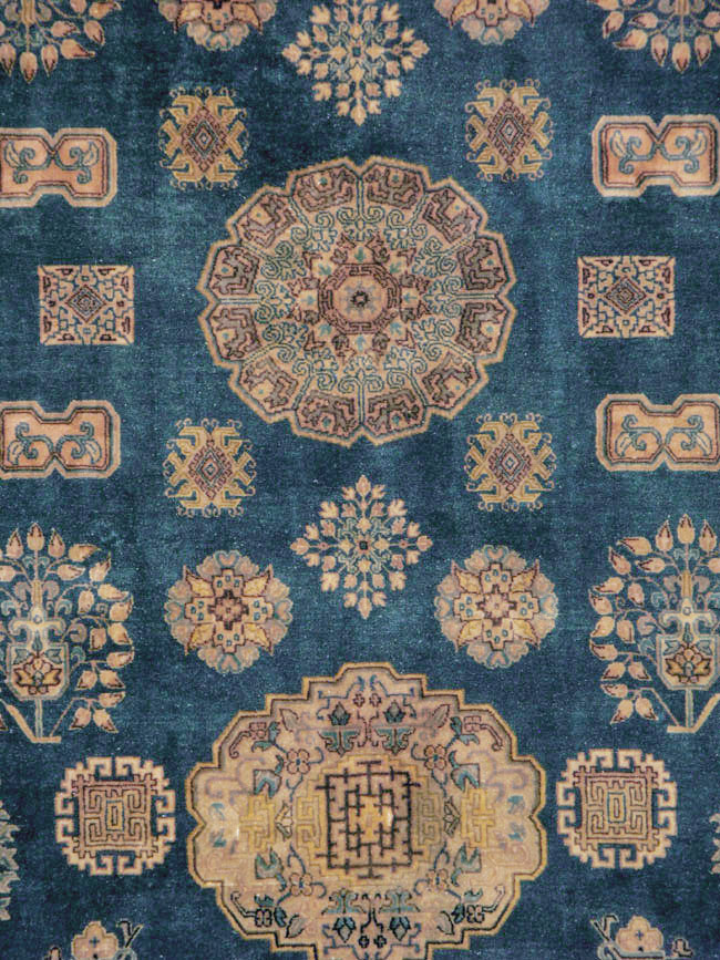 Vintage East Turkestan Khotan Rug, No.24552 - Gss