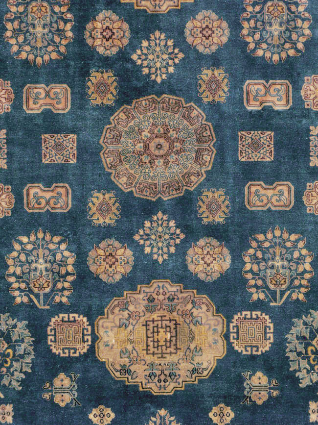 Vintage East Turkestan Khotan Rug, No.24552 - Gss