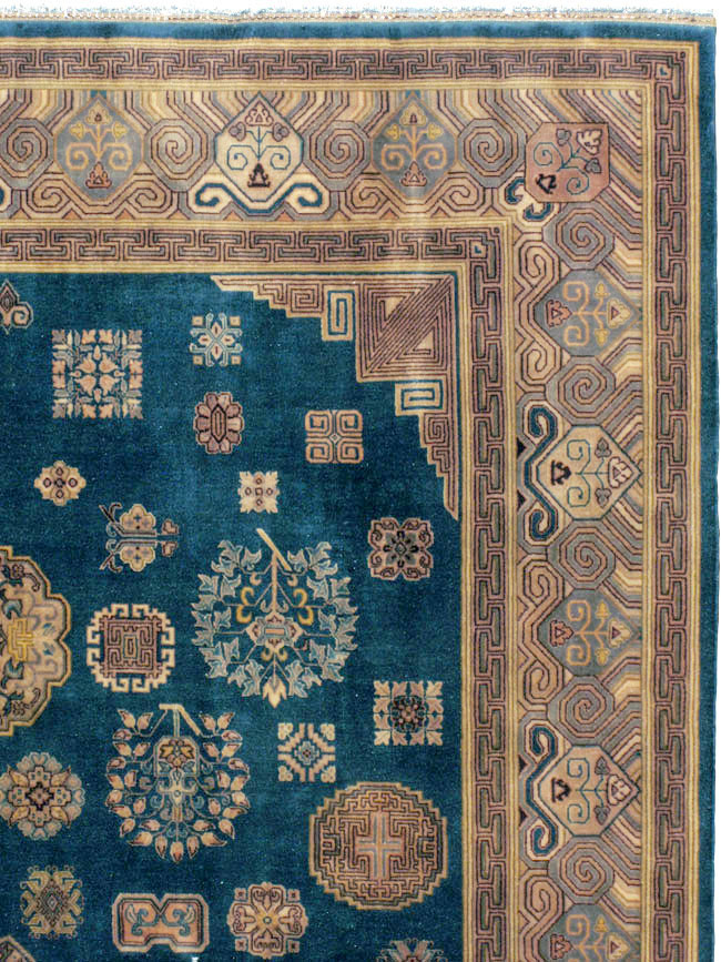 Vintage East Turkestan Khotan Rug, No.24552 - Gss