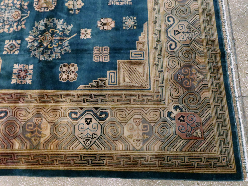 Vintage East Turkestan Khotan Rug, No.24552 - Gss