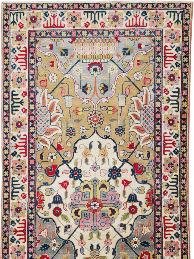Vintage Persian Tabriz Runner, No.24553 - Gss