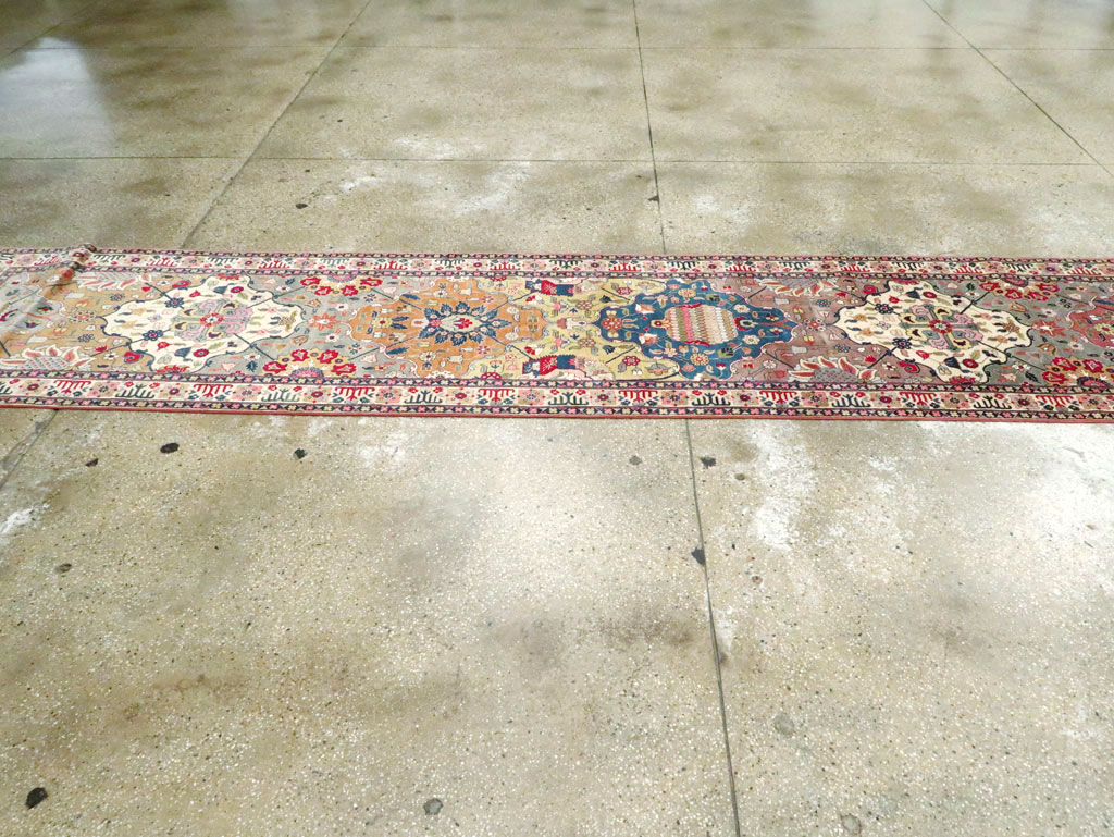 Vintage Persian Tabriz Runner, No.24553 - Gss