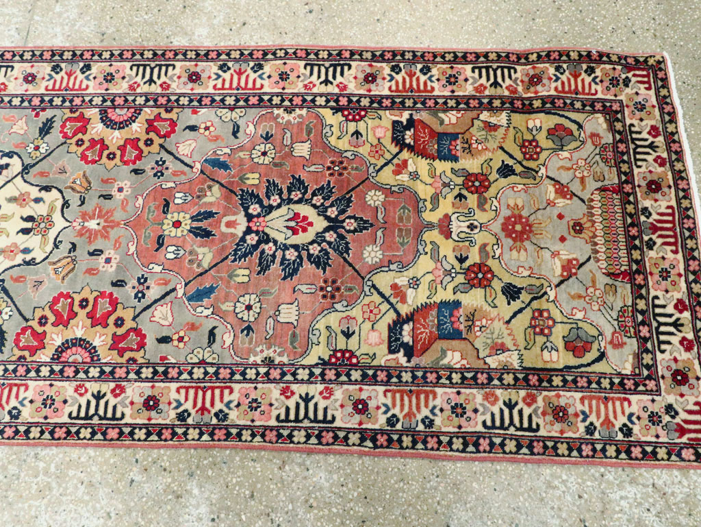 Vintage Persian Tabriz Runner, No.24553 - Gss