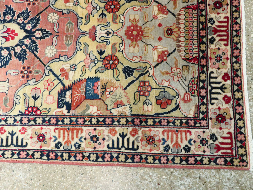 Vintage Persian Tabriz Runner, No.24553 - Gss