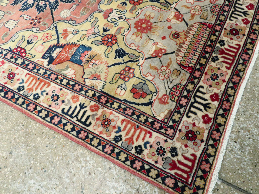Vintage Persian Tabriz Runner, No.24553 - Gss