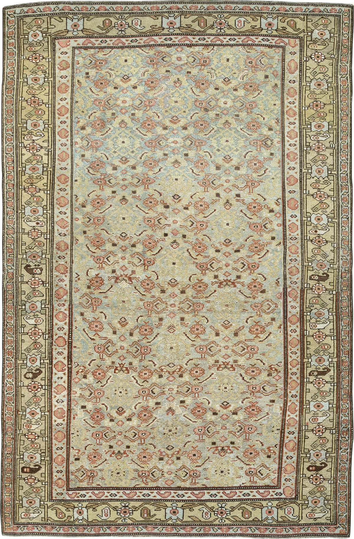 Antique Persian Kurd Accent Rug, No.24560 - Gss