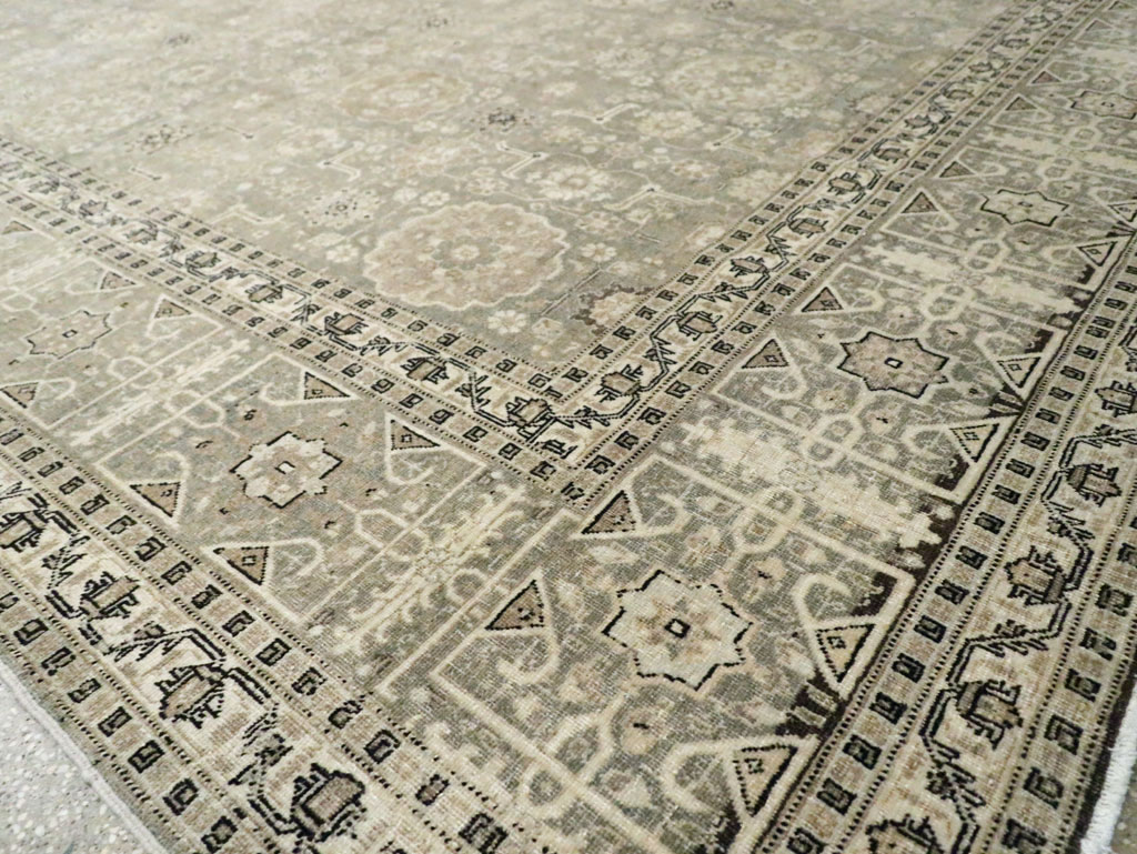 Antique Persian Tabriz Room Size Carpet, No.24570 - Gss