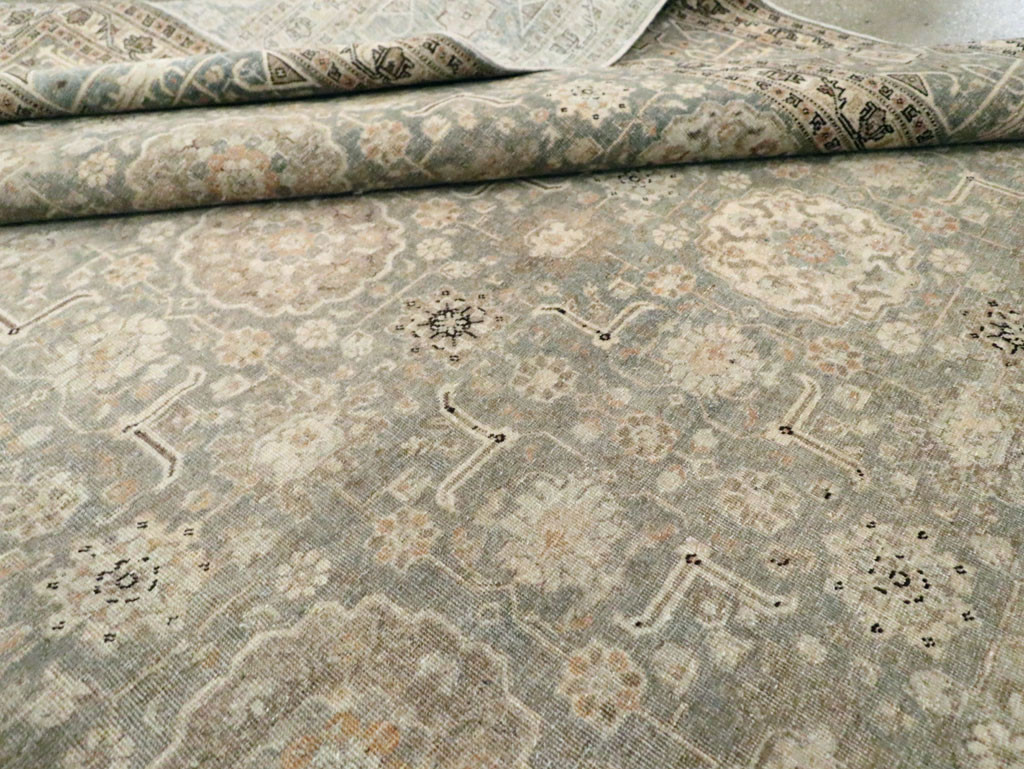 Antique Persian Tabriz Room Size Carpet, No.24570 - Gss