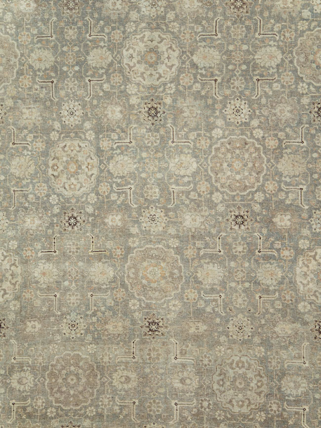 Antique Persian Tabriz Room Size Carpet, No.24570 - Gss