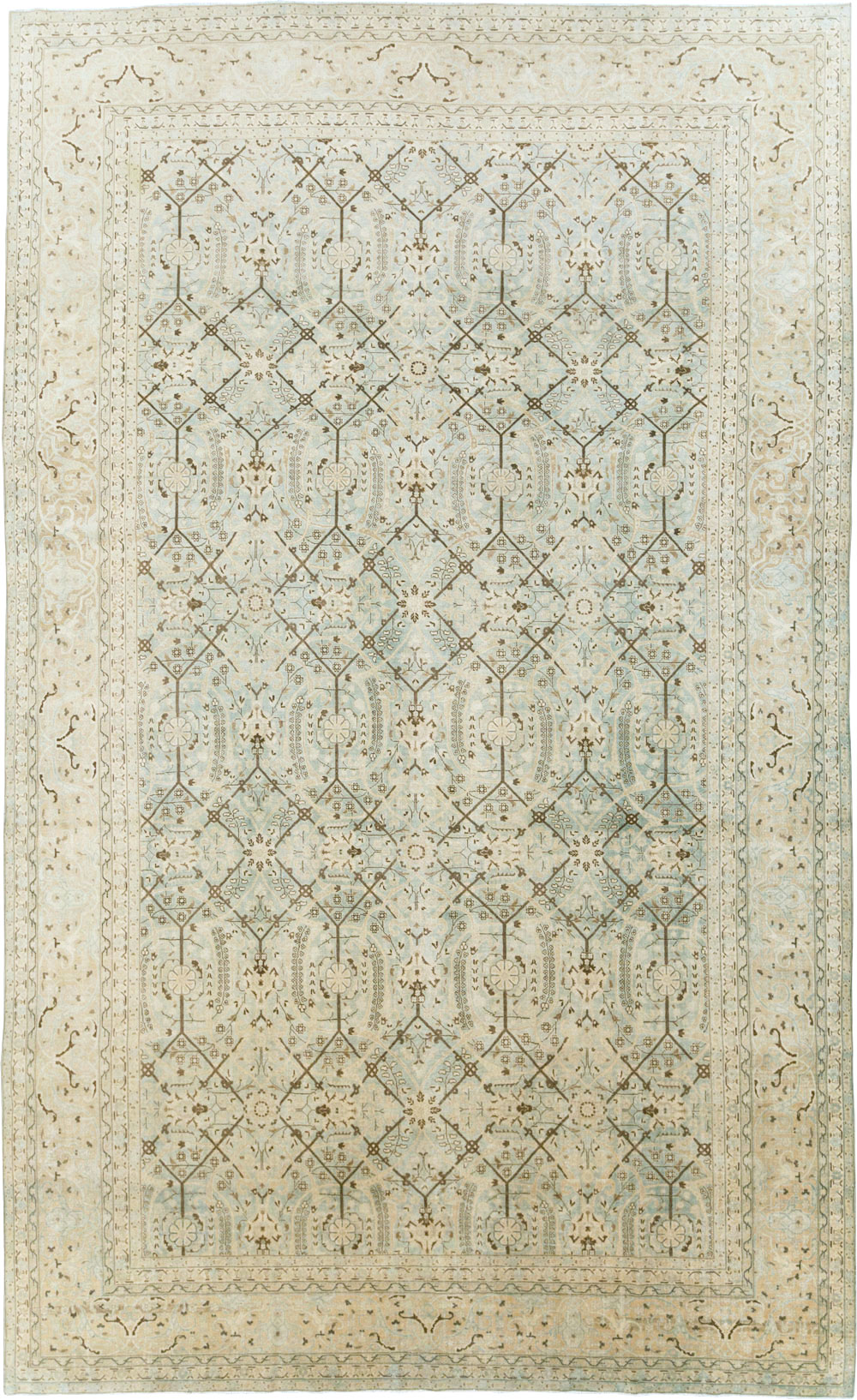 Antique Persian Tabriz Carpet, No.24579 - Gss