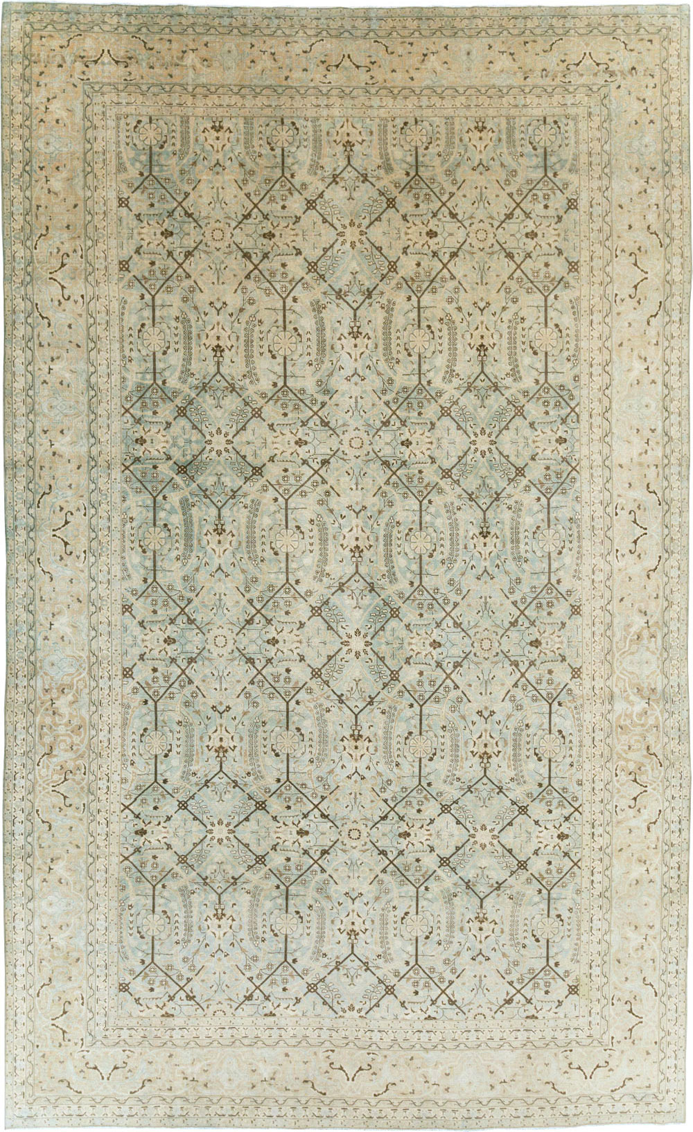 Antique Persian Tabriz Carpet, No.24579 - Gss