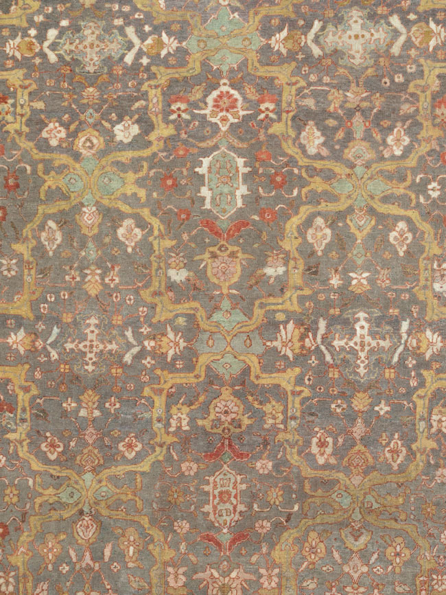 Antique Persian Mahal Carpet, No.24580 - Gss
