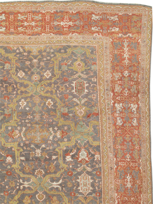 Antique Persian Mahal Carpet, No.24580 - Gss