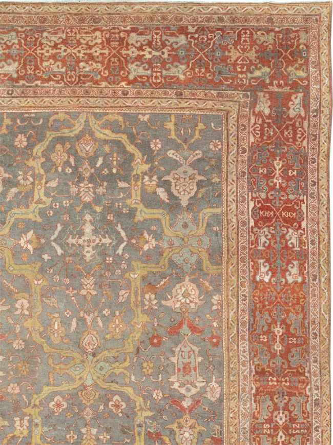Antique Persian Mahal Carpet, No.24580 - Gss