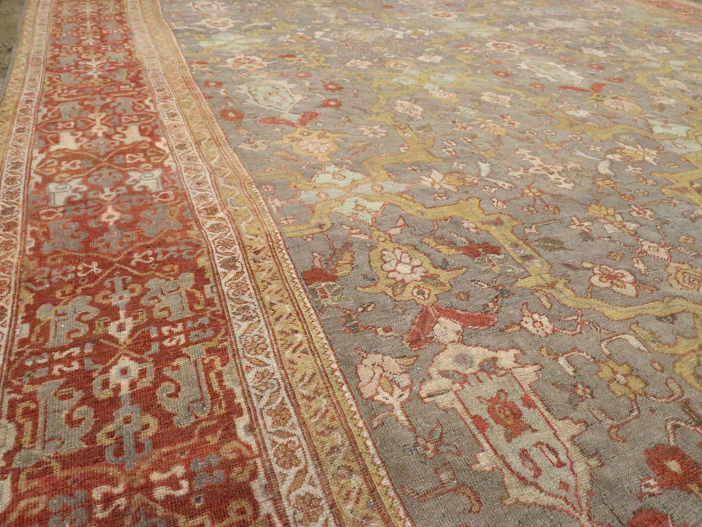 Antique Persian Mahal Carpet, No.24580 - Gss