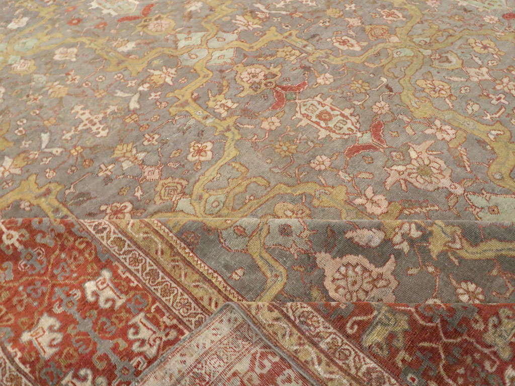 Antique Persian Mahal Carpet, No.24580 - Gss