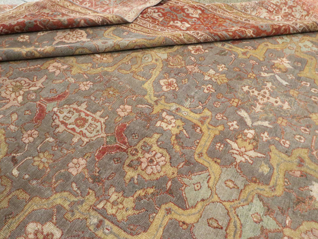 Antique Persian Mahal Carpet, No.24580 - Gss