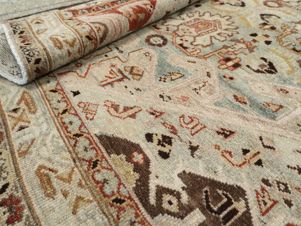 Vintage Persian Malayer Wide Gallery Runner, No.24581 - Gss