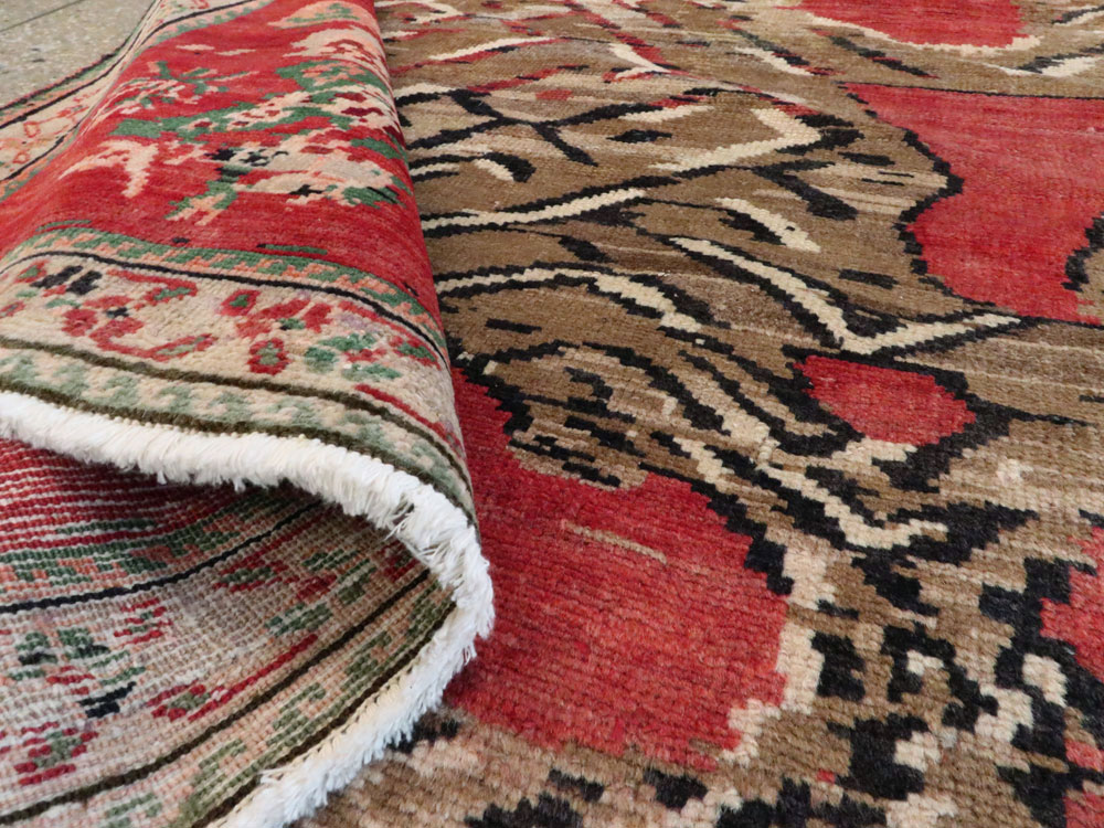 Antique Caucasian Karabagh Pictorial Rug, No.24589 - Gss