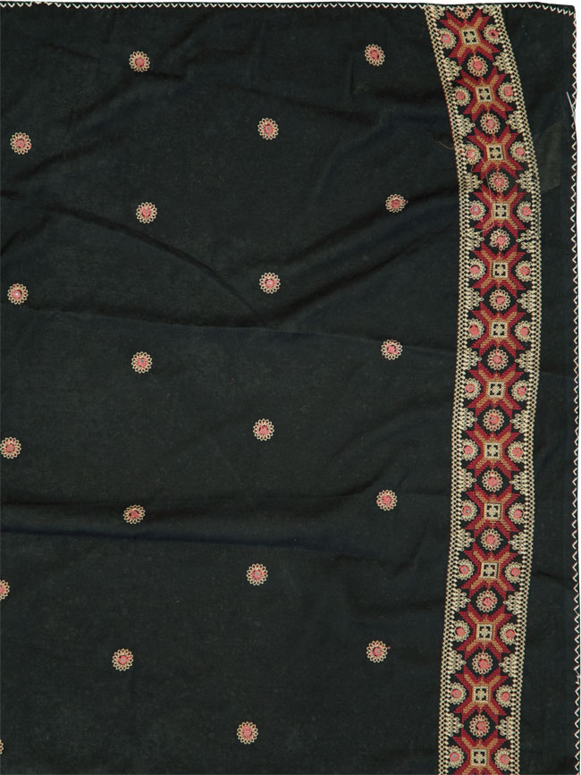 Vintage Persian Embroidered Textile, No.24590 - Gss