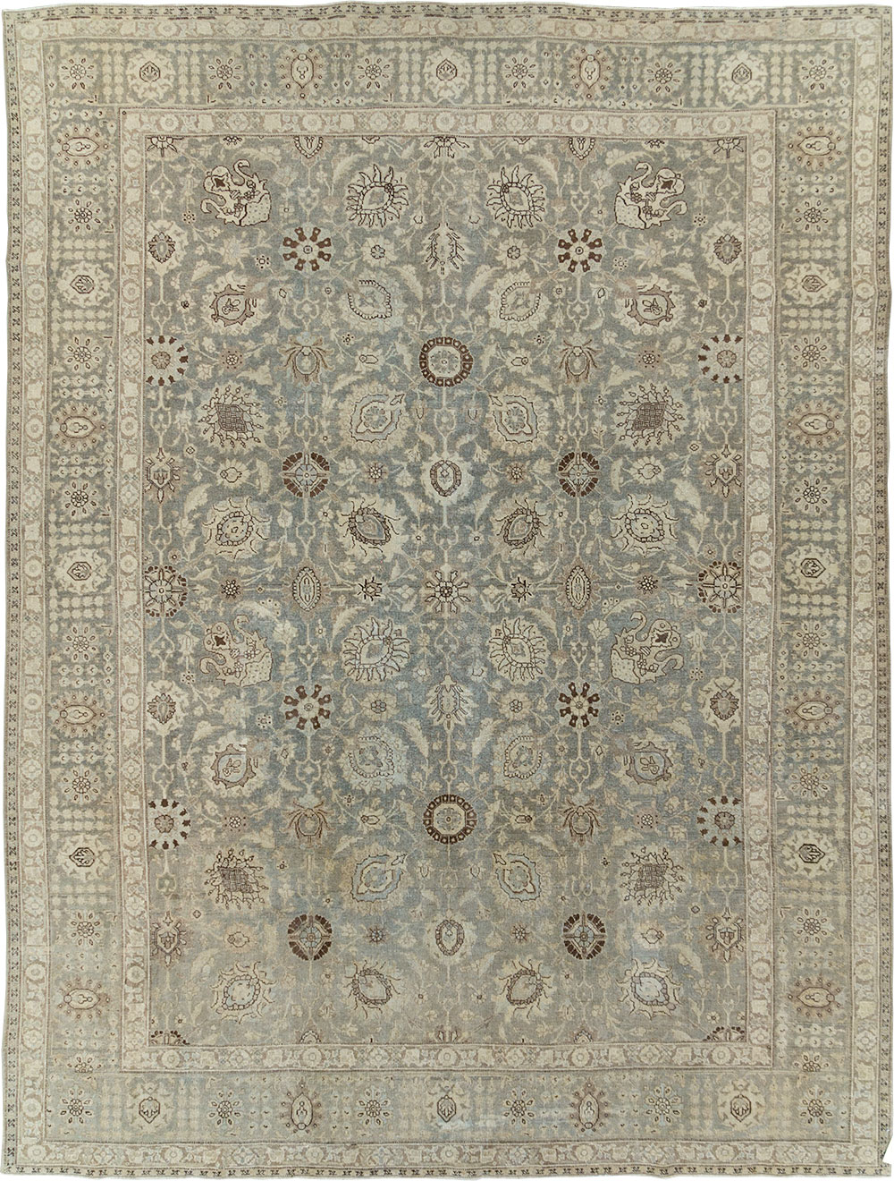 Antique Persian Tabriz Room Size Carpet, No.24597 - Gss