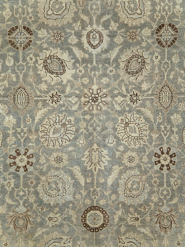 Antique Persian Tabriz Room Size Carpet, No.24597 - Gss