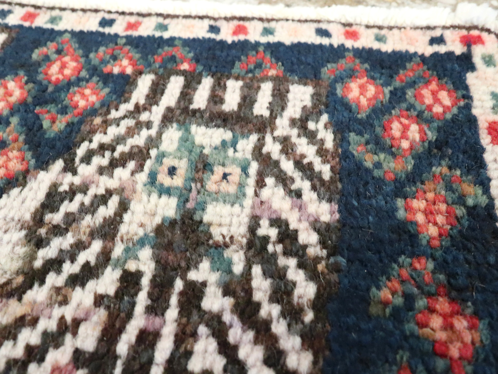 Antique Persian Hamadan Pictorial Rug, No.24612 - Gss