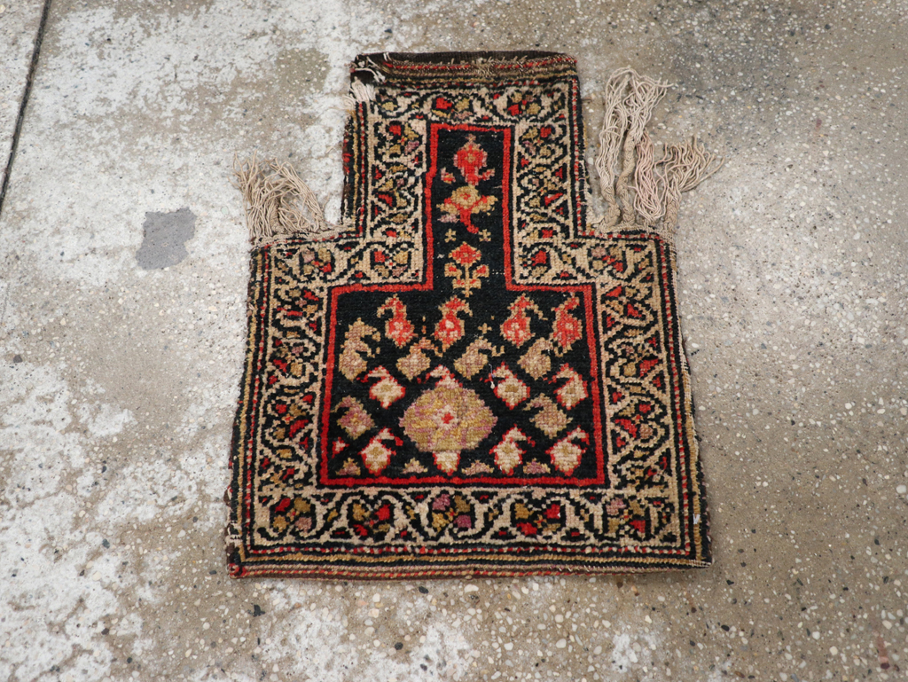 Vintage Persian Kurdish Salt Bag (Namakdan), No.24618 - Gss