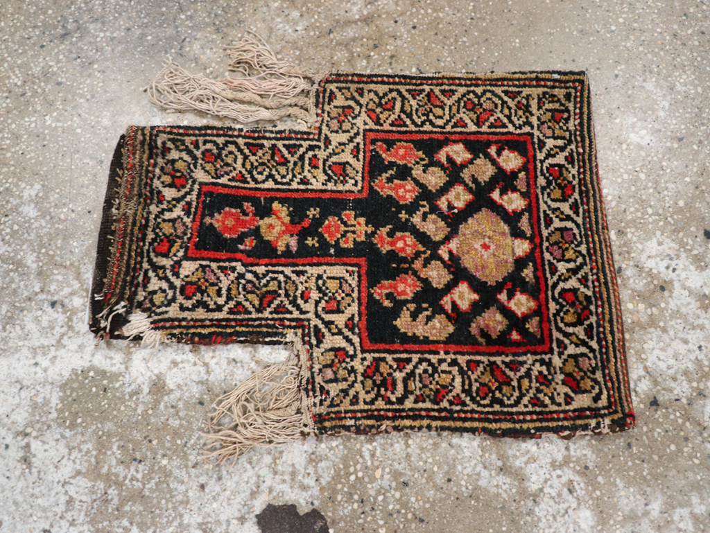 Vintage Persian Kurdish Salt Bag (Namakdan), No.24618 - Gss